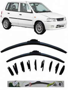 Set 2 stergatoare MultiAdapter 48cm/48cm compatibile cu Mazda 121 3 III(1996 - 2003) (48 cm/48 cm)