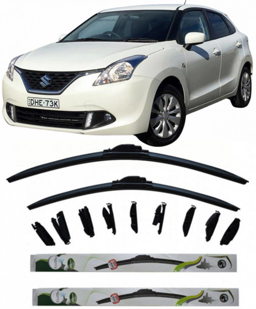 Set 2 stergatoare MultiAdapter 53cm/45cm compatibile cu Suzuki BALENO (FW, EW) (2016) (53 cm/45 cm)