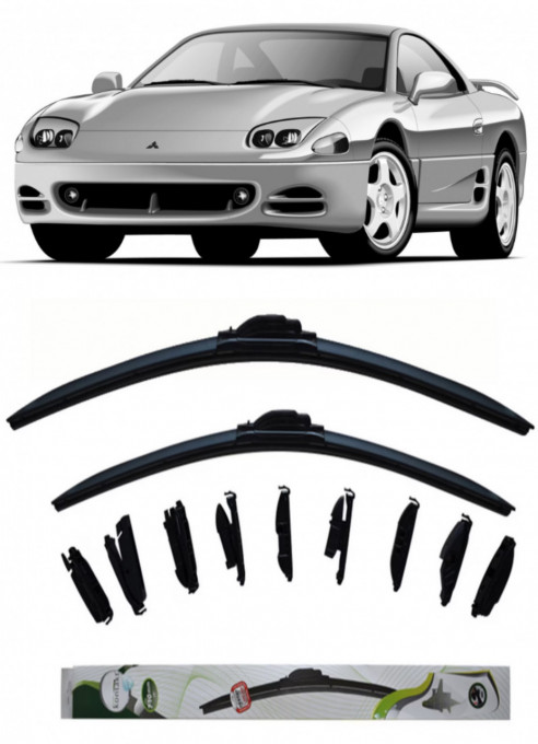 Set 2 stergatoare MultiAdapter 53cm/53cm compatibile cu Mitsubishi 3000 GT(1990 - 1999) (53 cm/53 cm)