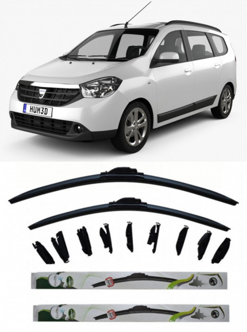 Set 2 stergatoare MultiAdapter 55cm/40cm compatibile cu Dacia LODGY (JS_) (2012) (55 cm/40 cm)