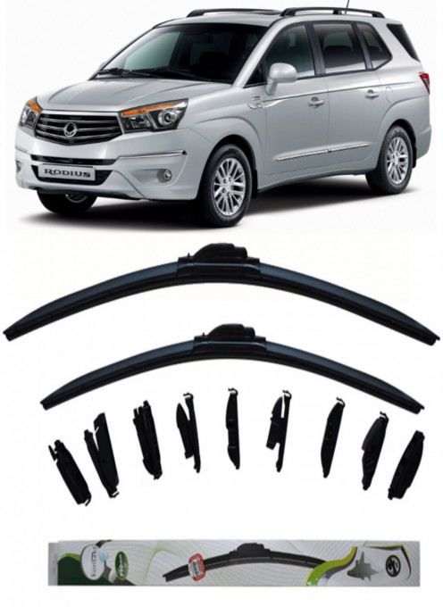 Set 2 stergatoare MultiAdapter 60cm/40cm compatibile cu Ssangyong RODIUS II (2013) (60 cm/40 cm)