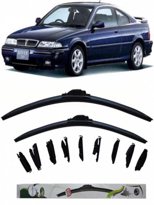 Set 2 stergatoare parbriz Kontakt compatibile cu Rover 200 din anul 1995-2000 (45 cm/45 cm)