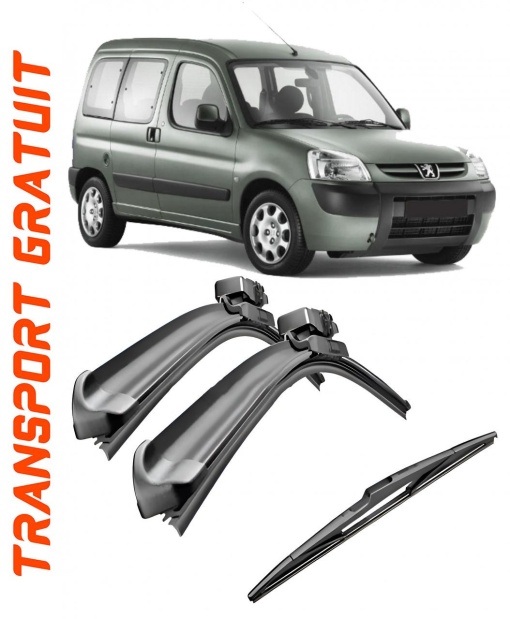 Set 3 stergatoare parbriz si luneta AR550S (550mm x 530mm) pentru Peugeot Partner (M5) (09.02-10.11) Bosch