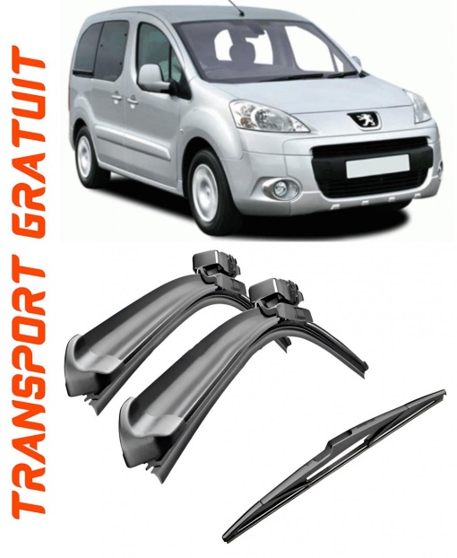 Set 3 stergatoare parbriz si luneta Bosch Aerotwin pentru Peugeot Partner (B9) (01.10 - 04.15) Bosch