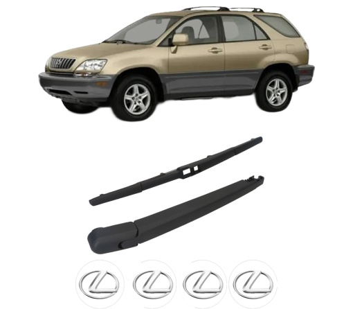 Set brat stergator spate cu lamela pentru LEXUS RX (_U3_) din 2003-2008, pentru spate, din cauciuc siliconat rezistent, 4 stickere auto LEXUS