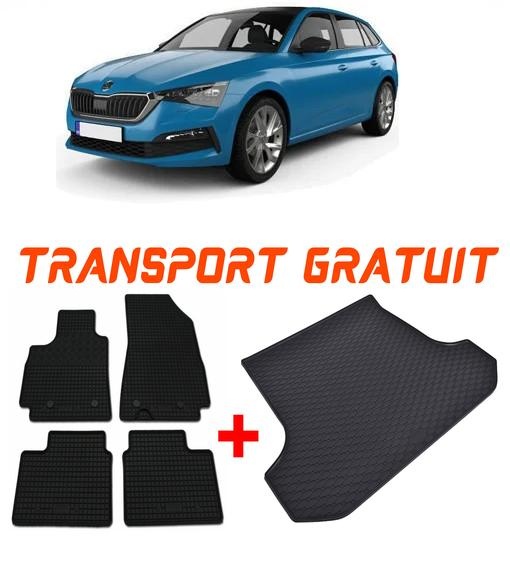 Skoda Scala din 04.2019 - Prezent Hatchback Portbagaj Inferior *2, Set Covorase + tavita portbagaj auto
