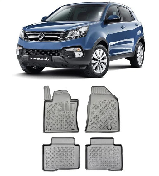 Ssangyong Korando IV, Suv, Din 09.2019 - Prezent , Set Covorase Auto Tip Tavita Premium 3D, din cauciuc