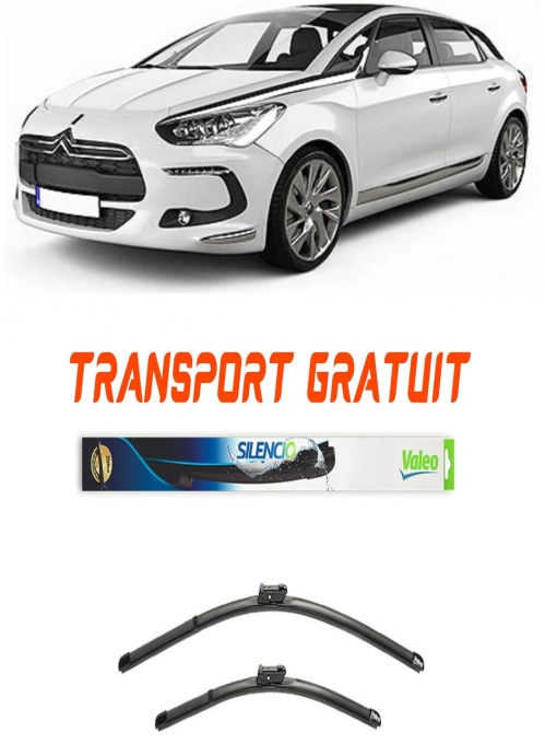 Stergatoare Ds Ds5 Set 2 stergatoare parbriz Valeo 72.5 cm/62.5 cm pentru Ds Ds 5 (Kf_) din 2015-2018 (72.5 cm / 62.5 cm)