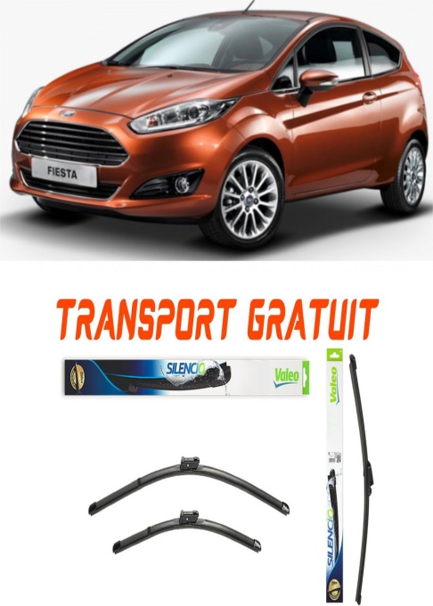 Stergatoare Ford Fiesta Valeo 3 buc parbriz si luneta Stergatoare Valeo Ford Fiesta VIII (17) (05.17 -)
