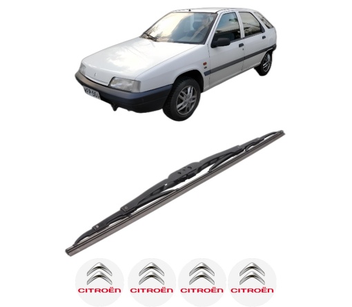 Stergator lamela spate CITROEN ZX Hatchback Van (N2) din 1994 - 1997, pentru luneta auto, Bosch Twin, din cauciuc siliconat rezistent, 4 Stickere Auto CITROEN