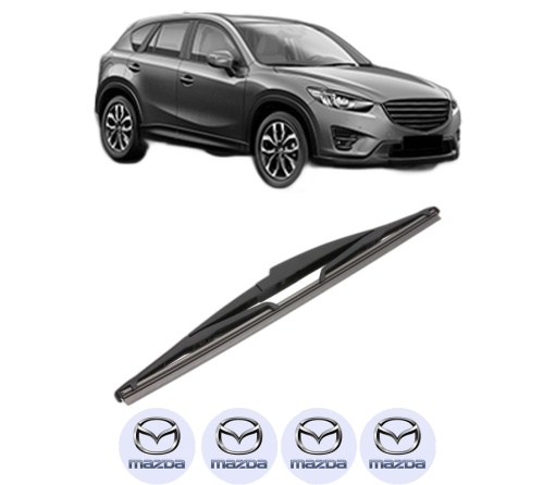 Stergator lamela spate MAZDA CX-5 (KE, GH) din 2011 - 2017, pentru luneta auto, Valeo Silencio, din cauciuc siliconat rezistent, 4 Stickere Auto MAZDA