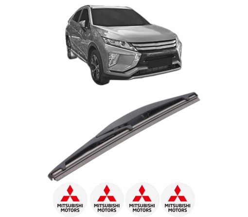 Stergator lamela spate MITSUBISHI ECLIPSE CROSS (GK_, GL_) din 2017, pentru luneta auto, Bosch Twin, din cauciuc siliconat rezistent, 4 Stickere Auto MITSUBISHI