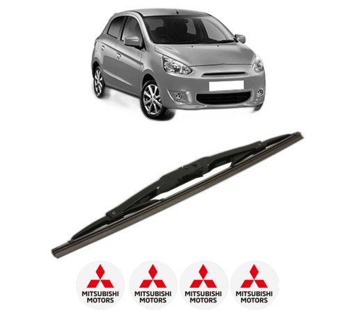 Stergator lamela spate MITSUBISHI MIRAGE V Hatchback (CJ_A) din 1995 - 2003, pentru luneta auto, Bosch Twin, din cauciuc siliconat rezistent, 4 Stickere Auto MITSUBISHI