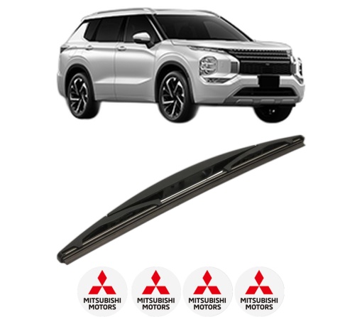 Stergator lamela spate MITSUBISHI OUTLANDER IV (GM_W, GG_W, DG) din 2021, pentru luneta auto, Bosch Twin, din cauciuc siliconat rezistent, 4 Stickere Auto MITSUBISHI