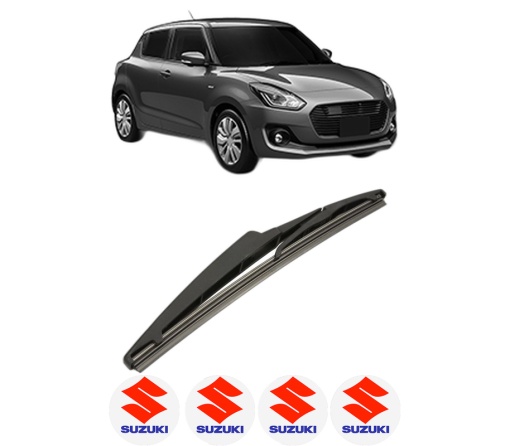 Stergator lamela spate SUZUKI SWIFT VI (ZD_, ZC_) din 2023, pentru luneta auto, Bosch Twin, din cauciuc siliconat rezistent, 4 Stickere Auto SUZUKI