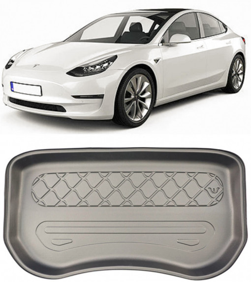 Tesla Model Tavita pentru portbagaj compatibila Tesla Model 3 Facelift fabricatie 2020 - prezent, caroserie sedan, portbagaj fata
