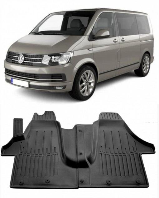 Volkswagen T6 (2015-2021) (1+2) Set covorase auto cauciuc G.Modern Line 3D