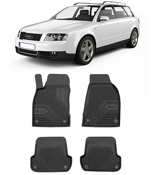 Audi A4 B6 Din 11.2001 - 10.2004, Combi , Set Covorase Auto Tip Tavita Premium 3D, din cauciuc