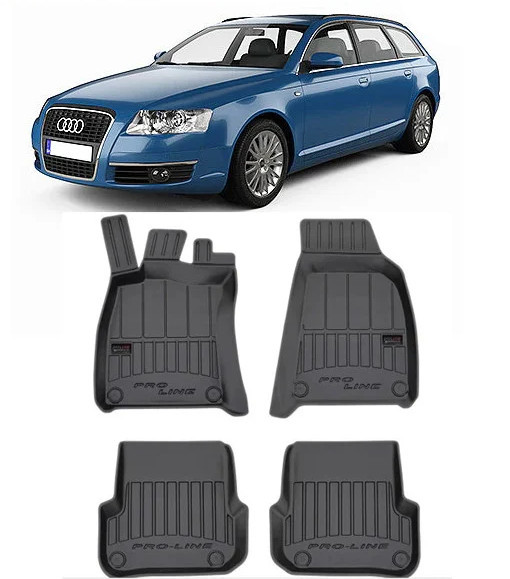 Audi A6 C6 Din 03.2006 - 2011 , Set Covorase Auto Tip Tavita Premium 3D, din cauciuc