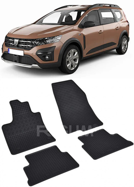 Dacia Jogger fabricat din 2022 - Prezent, Combi, set covorase auto dedicate, din cauciuc 100% Premium
