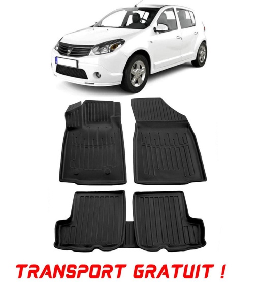 Dacia Sandero I (2007-2012) Set covorase auto cauciuc G.Modern Line 3D transport gratuit