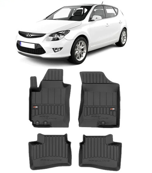 Hyundai I30 I, Hatchback, Din 07.2007 - 01.2012 , Set Covorase Auto Tip Tavita Premium 3D, din cauciuc