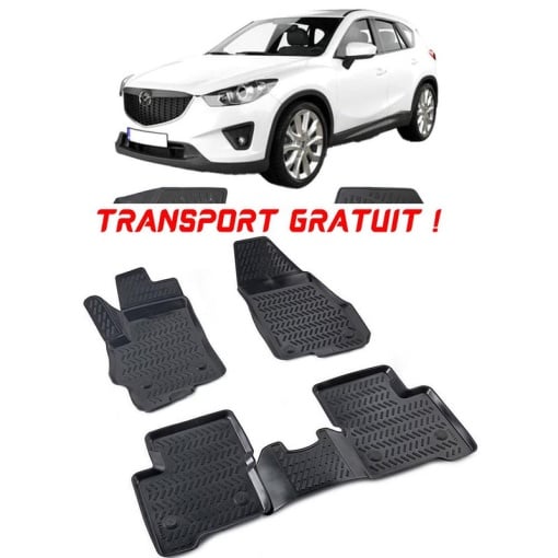 Mazda CX-5 I 2012-2017 Set 4 covorase auto din cauciuc tip tavita premium line 3D - Transport Gratuit!