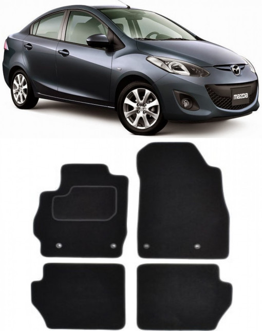 Mazda Mazda 2 Set covorase auto din mocheta premium, dedicate pentru Mazda Mazda 2 Sedan fabricat intre 2007-2015, calitate extra