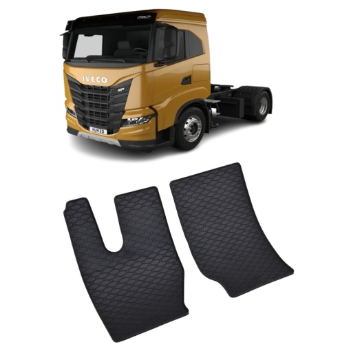 Set 2 covorase Iveco X-Way 2019-prezent, din cauciuc 100%, compatibile cu autoturismul IVECO X-Way