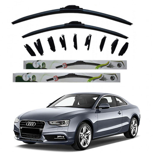 Set 2 stergatoare Kontakt Multi Adapter 60 cm/50 cm compatibile cu Audi A5 Sportback (F5A, F5F) din 2016-2020 (60 cm/50 cm)