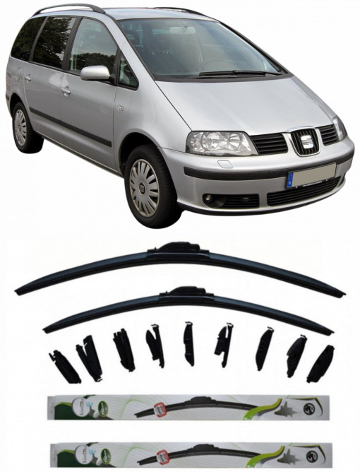 Set 2 stergatoare Kontakt Multi Adapter 71 cm/71 cm compatibile cu Seat Alhambra (7V8, 7V9) din 1996-2010 (71 cm/71 cm)
