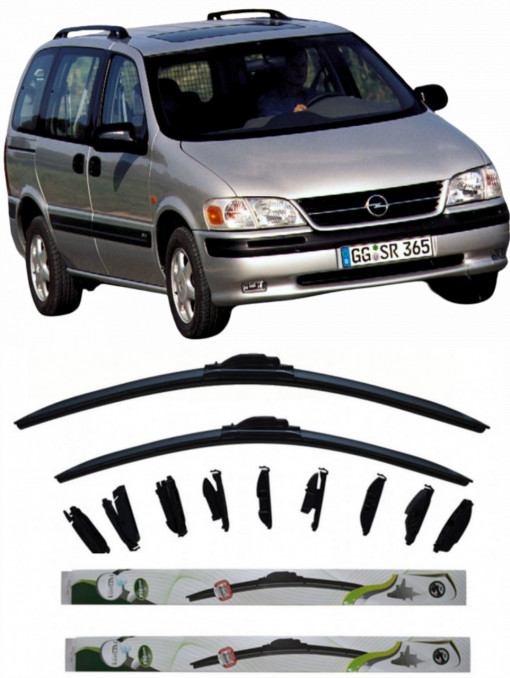 Set 2 stergatoare Multi Adapter 60/48 cm compatibile cu Opel Sintra(1996 - 1999) (60 cm/60 cm)