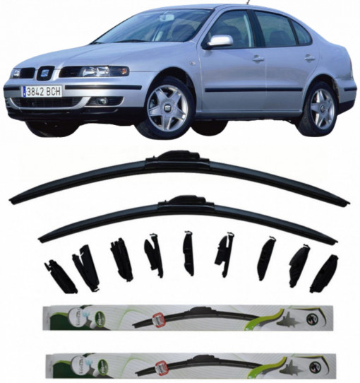 Set 2 stergatoare MultiAdapter 50cm/50cm compatibile cu Seat TOLEDO I (1L2) (1991-1999) (50 cm/50 cm)