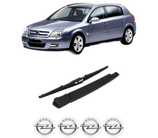 Set brat stergator spate cu lamela pentru OPEL SIGNUM Hatchback (Z03) din 2003-2008, pentru spate, din cauciuc siliconat rezistent, 4 stickere auto OPEL
