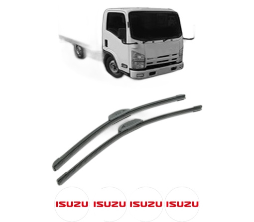 Set stergatoare ISUZU N (5th Generation) din 1992-2008, pentru parbriz auto, 2 bucati, Bosch Aerotwin Retrofit, din cauciuc siliconat rezistent, 4 Stickere Auto ISUZU