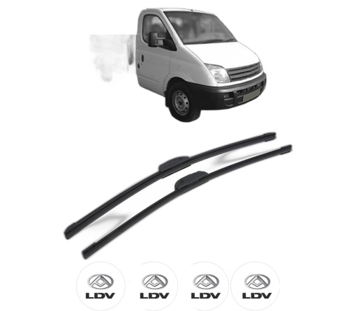 Set stergatoare LDV MAXUS Platform/Chassis din 2005-2009, pentru parbriz auto, 2 bucati, Bosch Aerotwin Retrofit, din cauciuc siliconat rezistent, 4 Stickere Auto LDV