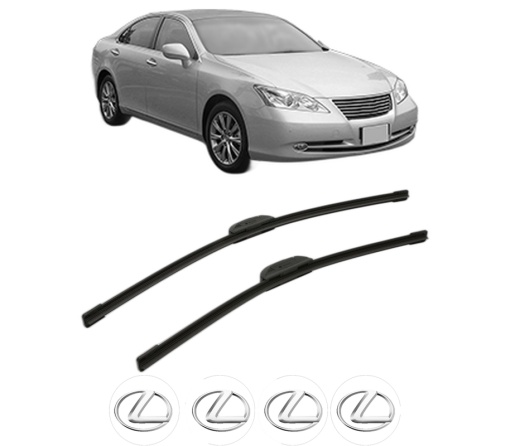 Set stergatoare LEXUS ES (_V4_) din 2006-2012, pentru parbriz auto, 2 bucati, Bosch Aerotwin Retrofit, din cauciuc siliconat rezistent, 4 Stickere Auto LEXUS