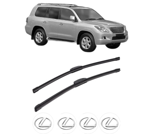 Set stergatoare LEXUS LX (_J2_) din 2007-2015, pentru parbriz auto, 2 bucati, Bosch Aerotwin Retrofit, din cauciuc siliconat rezistent, 4 Stickere Auto LEXUS