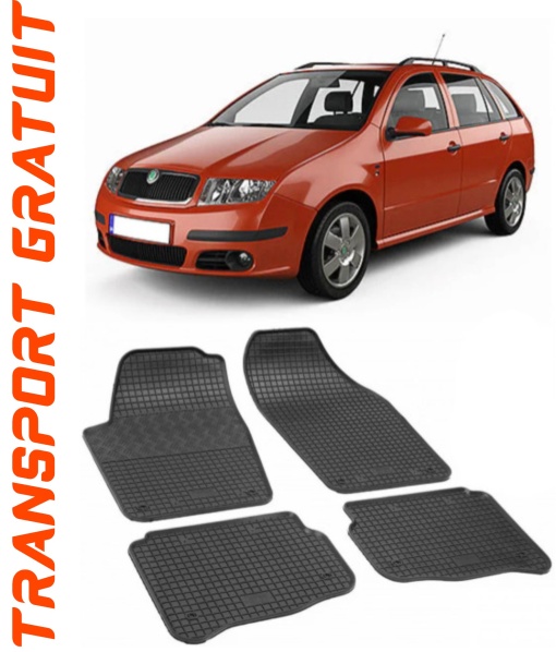 Skoda Fabia I, Combi, fabricat din 2000 - 2007, set covorase auto dedicate, din cauciuc 100% Premium