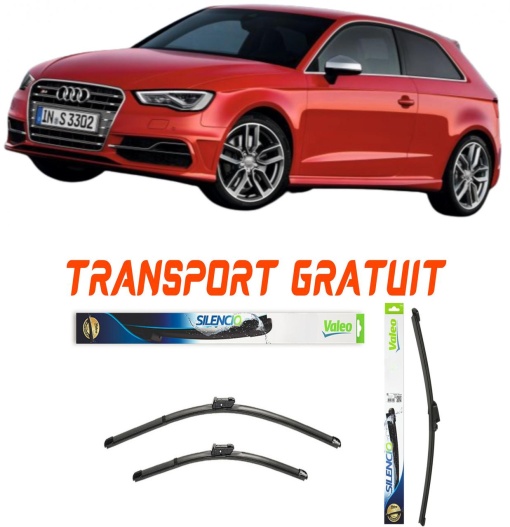 Stergatoare AUDI S3 Valeo 3 buc parbriz si luneta Stergatoare Valeo Audi S3 (8PA) Sportback (07.08 - 03.13)