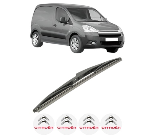 Stergator lamela spate CITROEN BERLINGO Box Body/MPV (B9) din 2008 - 2021, pentru luneta auto, Bosch Twin, din cauciuc siliconat rezistent, 4 Stickere Auto CITROEN