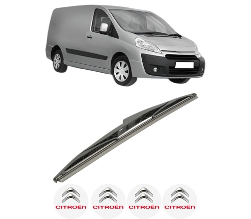 Stergator lamela spate CITROEN JUMPY II Van din 2007 - 2016, pentru luneta auto, Bosch Twin, din cauciuc siliconat rezistent, 4 Stickere Auto CITROEN