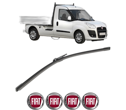 Stergator lamela spate FIAT DOBLO Platform/Chassis (263_) din 2010 - 2023, pentru luneta auto, Bosch Aerotwin, din cauciuc siliconat rezistent, 4 Stickere Auto FIAT