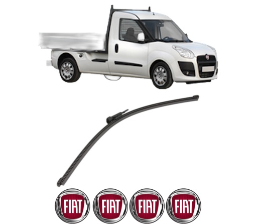 Stergator lamela spate FIAT DOBLO Platform/Chassis (263_) din 2010 - 2023, pentru luneta auto, Valeo Silencio Xtrm, din cauciuc siliconat rezistent, 4 Stickere Auto FIAT