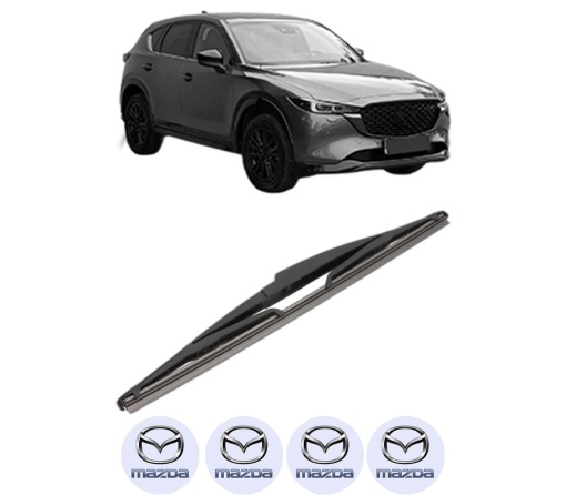 Stergator lamela spate MAZDA CX-5 (KF) din 2016 - 2022, pentru luneta auto, Valeo Silencio, din cauciuc siliconat rezistent, 4 Stickere Auto MAZDA