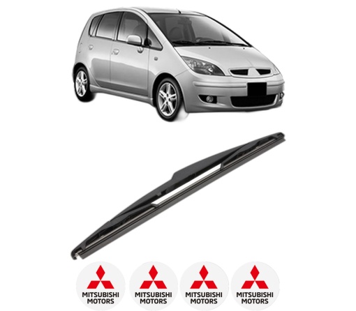 Stergator lamela spate MITSUBISHI COLT VI (Z3_A, Z2_A) din 2004 - 2012, pentru luneta auto, Valeo Silencio, din cauciuc siliconat rezistent, 4 Stickere Auto MITSUBISHI