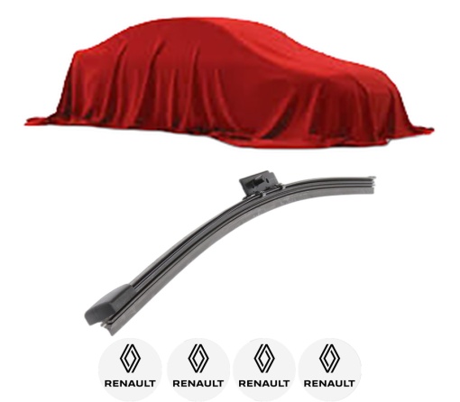 Stergator lamela spate RENAULT GRAND KANGOO III MPV din 2024, pentru luneta auto, Bosch Aerotwin, din cauciuc siliconat rezistent, 4 Stickere Auto RENAULT