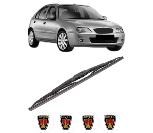 Stergator lamela spate ROVER 25 I Hatchback (RF) din 1999 - 2005, pentru luneta auto, Bosch Twin, din cauciuc siliconat rezistent, 4 Stickere Auto ROVER