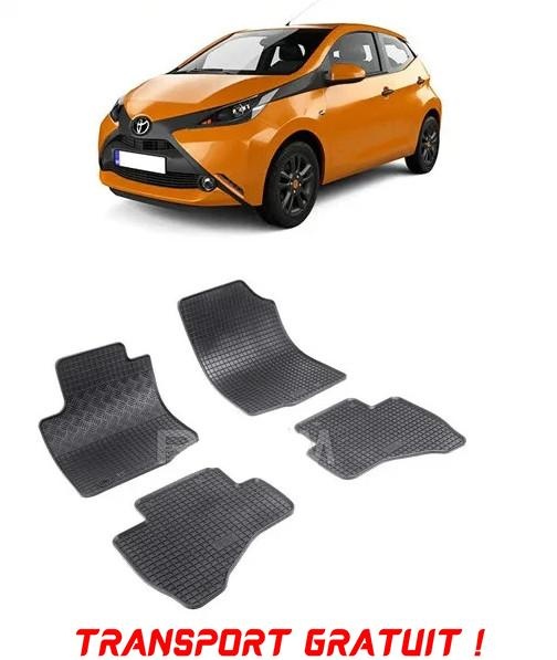 Toyota Aygo II, Hatchback, fabricat din 07.2014 - Prezent, set covorase auto dedicate, din cauciuc 100% Premium - Transport Gratuit