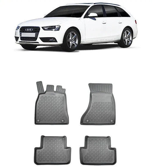 Audi A4 B8, Combi, Din 04.2008 - 10.2015 , Set Covorase Auto Tip Tavita Premium 3D, din cauciuc